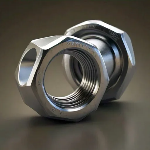 Titanium Grade 2 Metal Alloy Hex Nuts